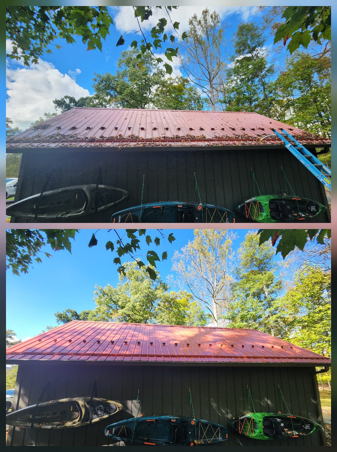 Metal roof washing West Jefferson 